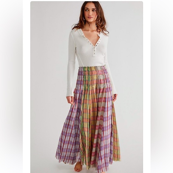 Free People Lausanne Convertible Maxi Skirt size Med NWT - Picture 1 of 12